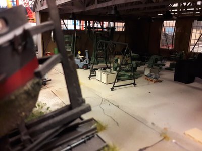 Blick in die Werfthalle