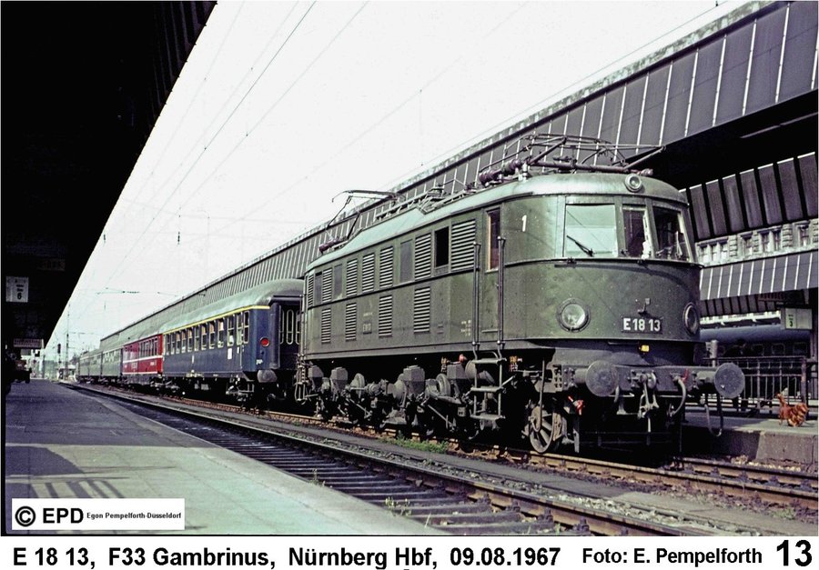 _j2_1967-08-09  E18 13, F33 Gambrinus, Nürnberg Hbf.jpg